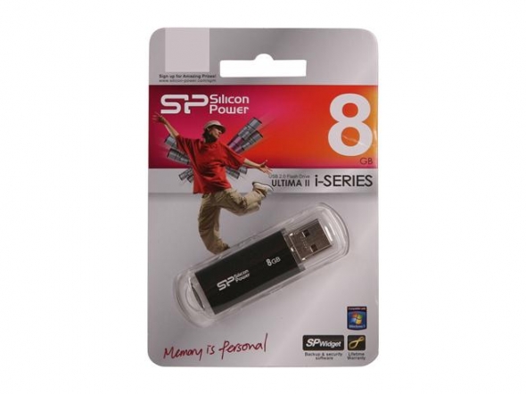 USB  8GB  Silicon Power  Ultima II черный