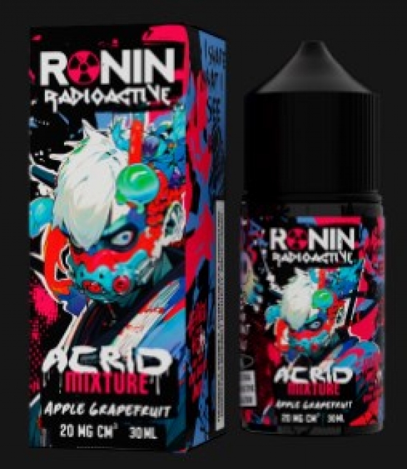жидкость для электронных сигарет Ronin Radioactive (ронин) Acrid Mixture (Apple Grapefruit) 30ml 20 mg salt