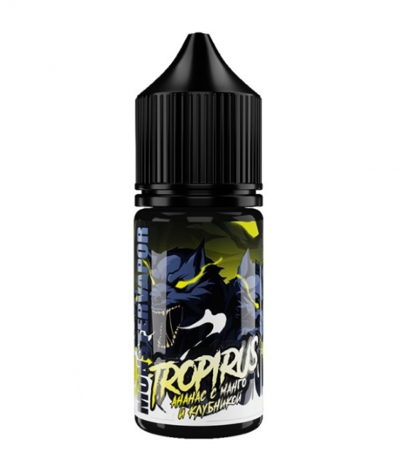 жидкость для электронных сигарет Monster Vapor ( монстервапор )TROPIRUS (Ананас с манго и клубникой) 30 мл 20 мг Ultra