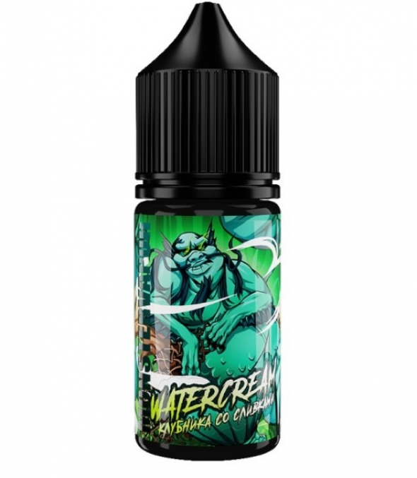 жидкость для электронных сигарет Monster Vapor ( монстервапор ) WATERCREAM (Клубника со сливками) 30 мл 20 мг Ultra