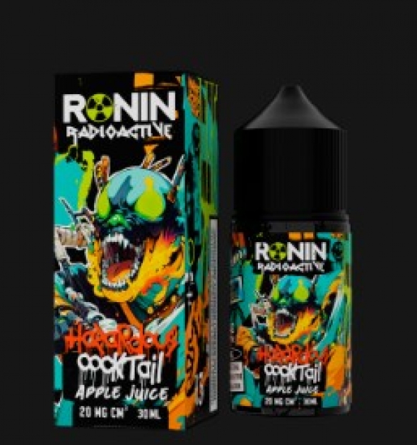 жидкость для электронных сигарет Ronin Radioactive (ронин) Hazardous Cocktail (Apple Juice) 30ml 20 mg salt