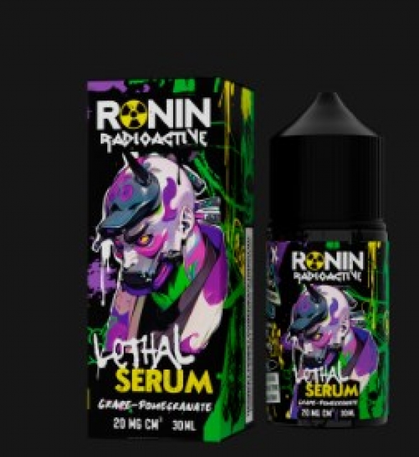 жидкость для электронных сигарет Ronin Radioactive (ронин) Lethal Serum (Grape Pomegranate) 30ml 20 mg salt