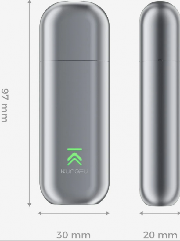 Система нагревания табака Kungfu Nano  Silver  ( айкос  IQOS ) серебро