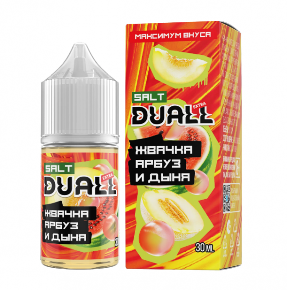 жидкость для электронных сигарет Duall 30 ml hard жвачка арбуз дыня