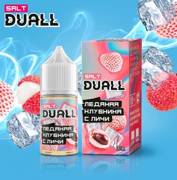 жидкость для электронных сигарет Duall 30 ml hard ледяная клубника личи