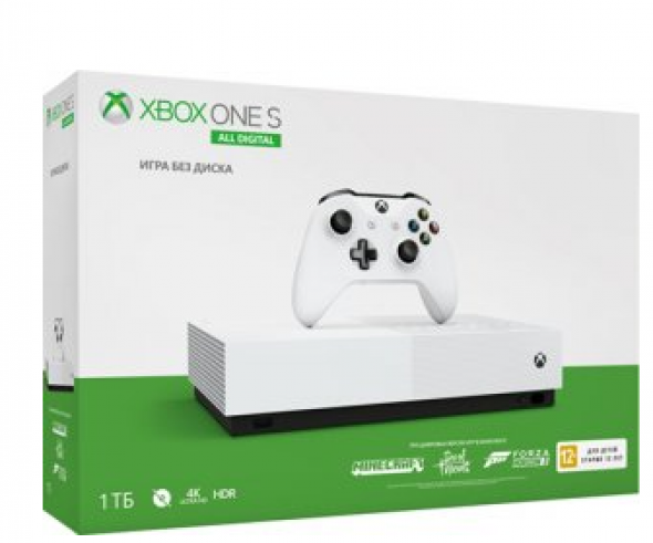игровая приставка xbox one (икс бокс) s all digital