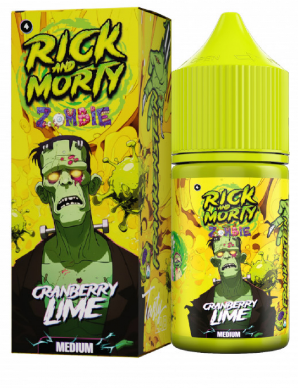 жидкость для электронных сигарет Rick and Morty Salt Zombie Клюква Лайм 30мл 20 Medium