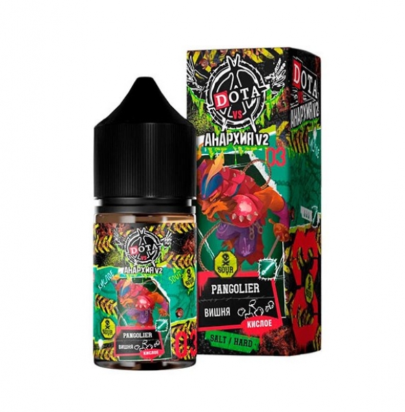 жидкость для электронных сигарет Dota&Анархия V2 - Pangolier (Кислая вишня)   30ml 20 mg salt hard