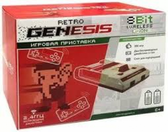 Игровая приставка Денди Retro Genesis Wireless +300 игр беспроводные джойстики