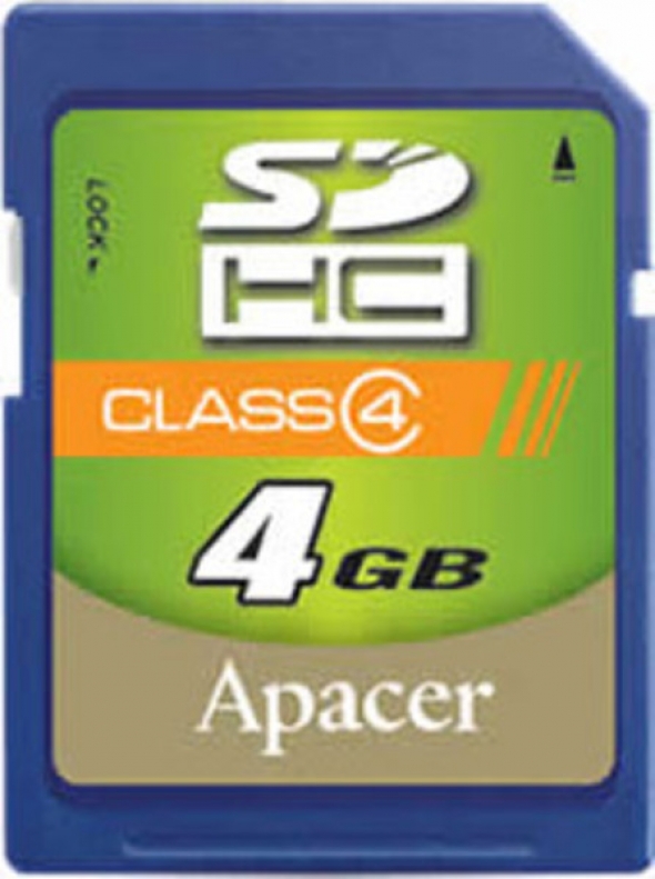 карта памяти APACER SDHC 4 gb class 4