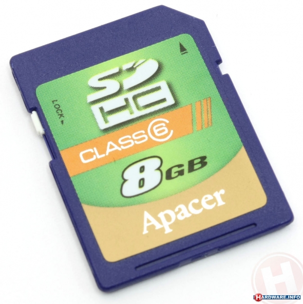 карта памяти  APACER SDHC 8 gb class 6