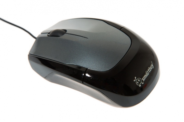 Мышь проводная Smart Buy 307, чёрная, USB.