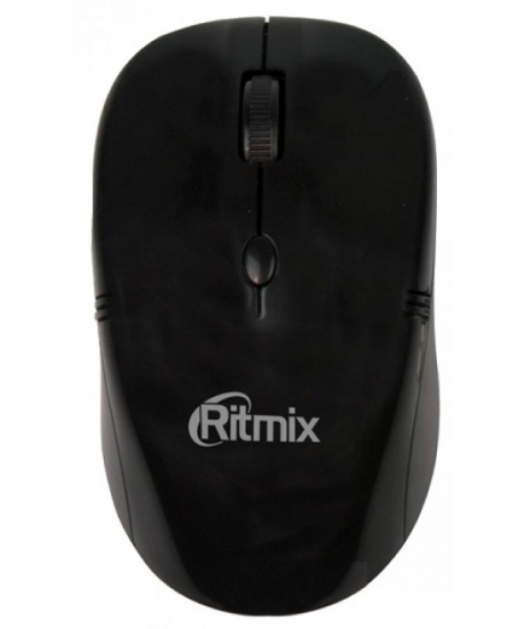 Мышь беспроводная оптическая RITMIX RMW-111, чёрная. Разрешение: 1000-2000 dpi.