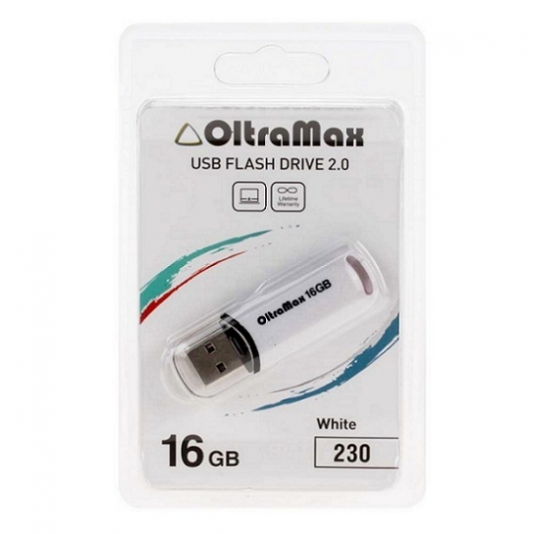 Флеш-накопитель USB 16 gb OltraMax 230 белый