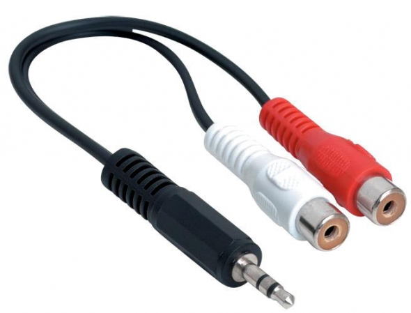 аудио кабель мини джек 3,5 мм стерео - 2RCA 1,5