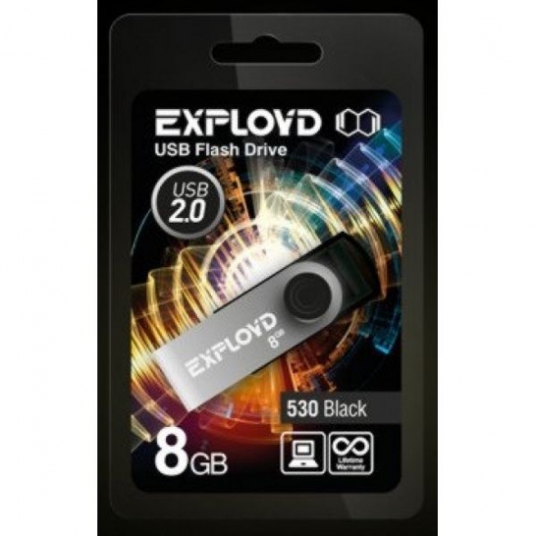 Флеш-накопитель USB  8GB  Exployd 570 чёрный
