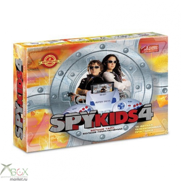 Игровая приставка Sega Super Drive Spy Kids 4 + (сега супер драйв спай кидс 4 +)