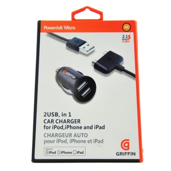 зарядка Griffin 2 usb in 1