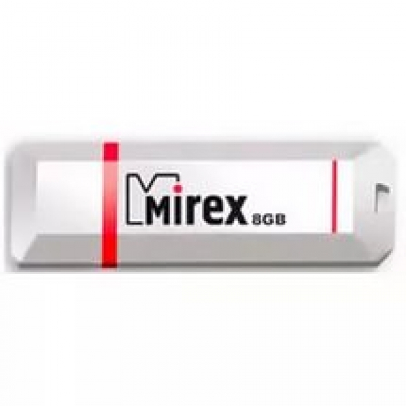 Флеш-накопитель USB  8GB  Mirex  KNIGHT  белый  (ecopack)