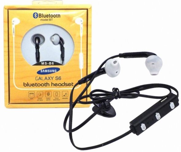Наушники Samsung MS-B6 Bluetooth черные с кнопкой ответа