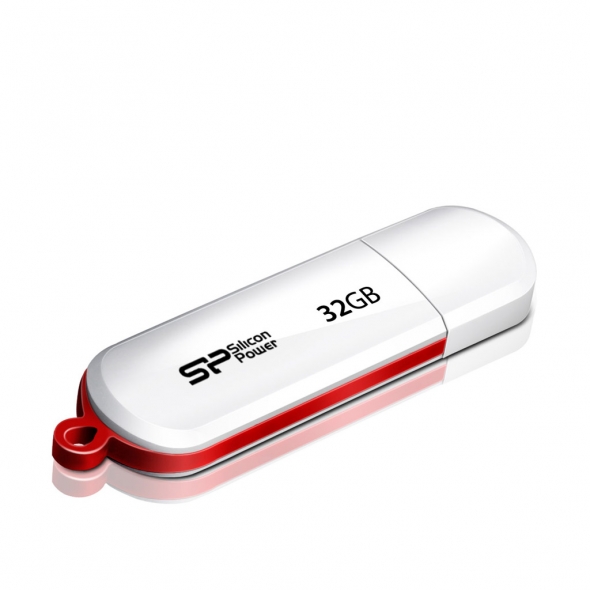 Флеш-накопитель USB  32GB  Silicon Power  LuxMini 320  белый