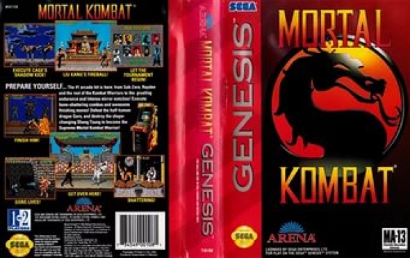 картридж (касcета) на SEGA (сега) Mortal kombat 2 (мортал комбат)