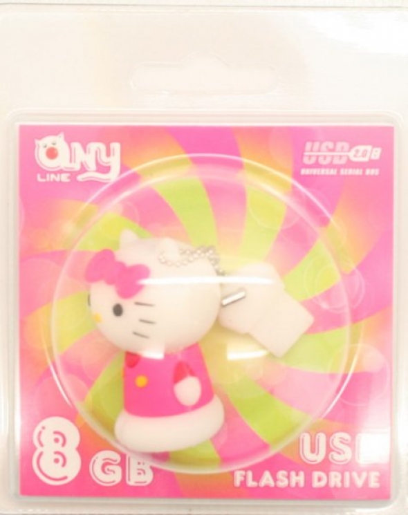 Флеш-накопитель USB  8GB  ANYline  KITTEN  (пэт блистер)