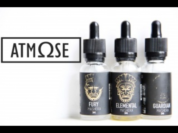 Жидкость для электронных сигарет PREMIUM  "Atmos Mashera" Elemental  (освежающий клубничный коктейль) 30 мл, никотин 0  мг