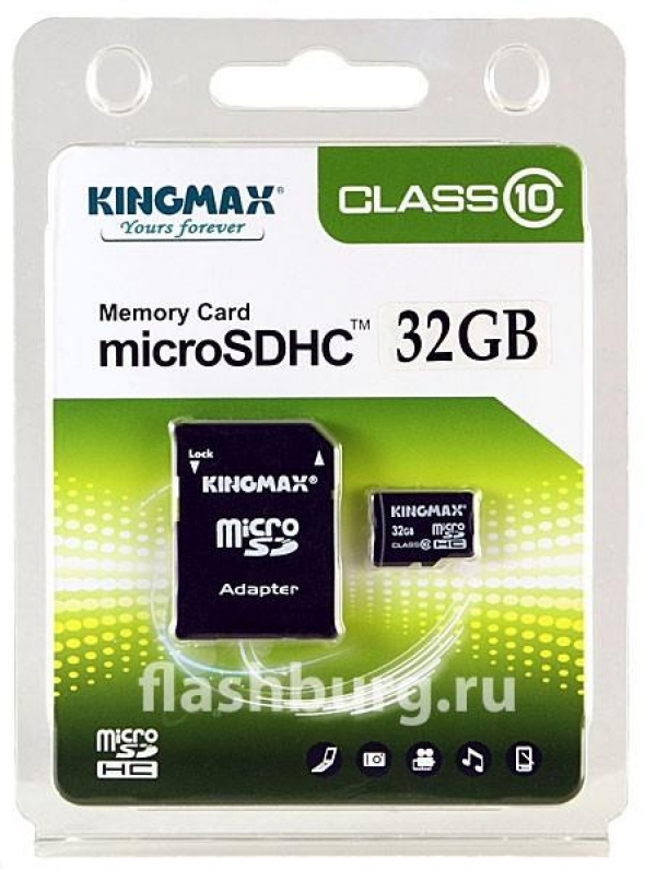 карта памяти microsd 16gb Kingmax Class 10 + SD адаптер