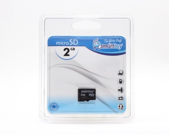 Карта памяти microSD без адаптера Smart Buy 2 GB