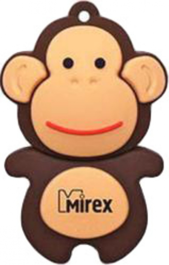 Флеш-накопитель USB  4GB  Mirex  MONKEY BROWN  (ecopack)