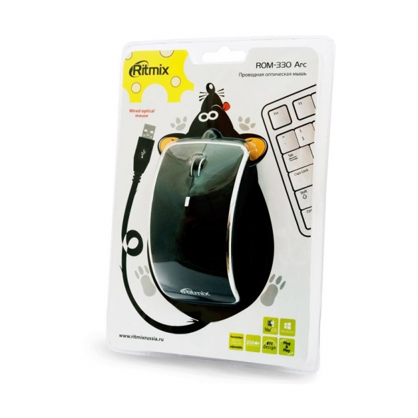 мышь проводная Ritmix Rom-303