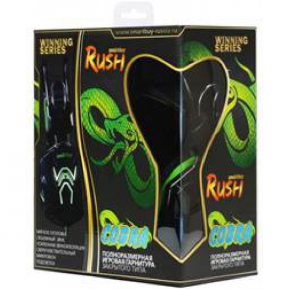 Гарнитура Smartbuy SBHG-1300 RUSH COBRA, черная/красная