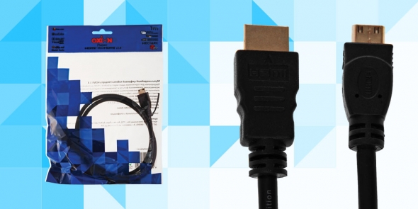 Кабель OXION HDMI(m)-mini(m)-Enternet ver 1.4b  1.8 m