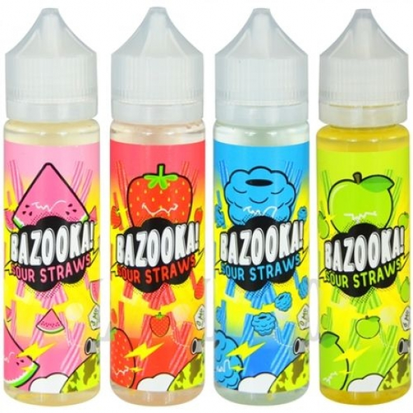 Жидкость Bazooka Vape Watermelon Sour Straws 3/6mg 100ml