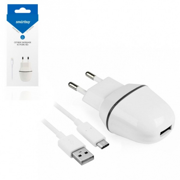 сетевое зу Smartbuy Nova MKII + кабель USB 3.1