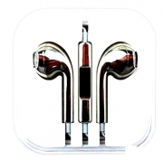 гарнитура для iPhone (айфон ) хром черный