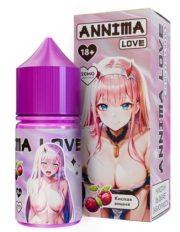 жидкость для электронных сигарет ANNIMA LOVE (аннима лав) 20мг EXTRA HARD  крепости (КИСЛАЯ ВИШНЯ )