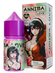 жидкость для электронных сигарет ANNIMA LOVE ( анимма лав ) 20мг EXTRA HARD  крепости (МОХИТО С КЛУБНИКОЙ )